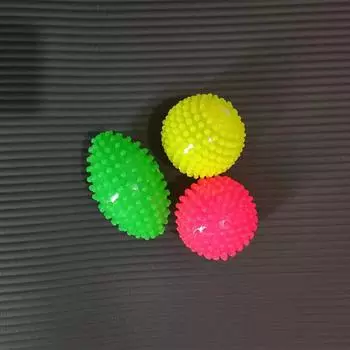 Массажный мяч в виде ежа со спортивным светящимся звуковым мячом, прыгающий мяч, качественный желейный мягкий мяч