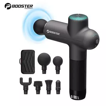 Массажный пистолет-бустер для тела, массаж глубоких тканей, релаксация, фитнес, облегчение боли в мышцах, AI-Smart Hit