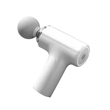 Массажный пистолет Fascia 4 насадки регулировка силы скорости снижение усталости глубокотканный массажер для мышц белый белый