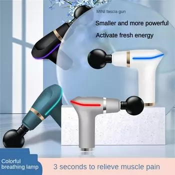 Массажный пистолет, маленький пистолет для пресса и фасции, расслабляющий мышцы, 450 г, массажные товары, мини-ударный пистолет, массажный темно-зеленый массаж и релаксация белый