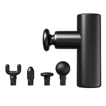 Массажный пистолет Мини Мини-массажер для снятия боли Ручной с 4-мя головками Высококачественный фасциальный пистолет Устраняет молочную кислоту