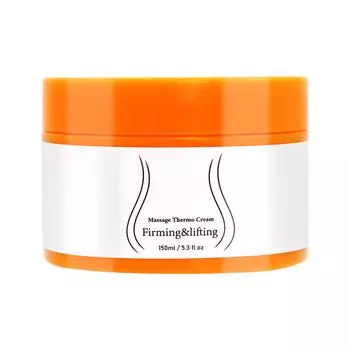 Массажный разогревающий крем, укрепляющий живот и бедра, для улучшения линий мышц и коррекции фигуры. Массажный крем оранжевый