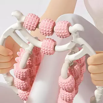 Массажный ролик для ног 28 колес Градусный круговой зажим Портативный Эргономичный Глубокотканный