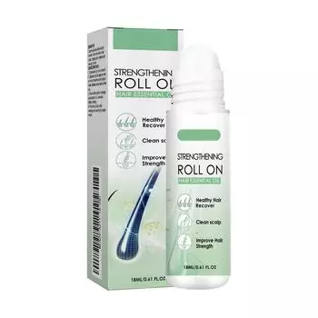 Массажный ролик для волос Dense Hair Roller Scalp Massage Care Питает волосы, утолщает волосы, способствует росту волос, 18 мл белый