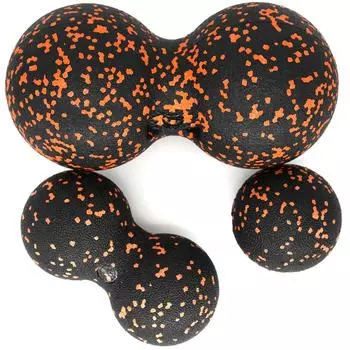 Массажный ролик, двойной массажный мяч, мяч для лакросса, EPP, высокая интенсивность для восстановления мышц, терапия триггерных точек