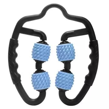 Массажный ролик Миофасциальный релиз Растяжка роликовый Отек Йога роликовый щипковый тип (синий)