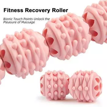 Массажный ролик, мышечная боль, облегчение боли, глубокое расслабление тканей, физиотерапия, рука, талия, нога, живот, спина, роликовый массажер для всего тела, палка синий