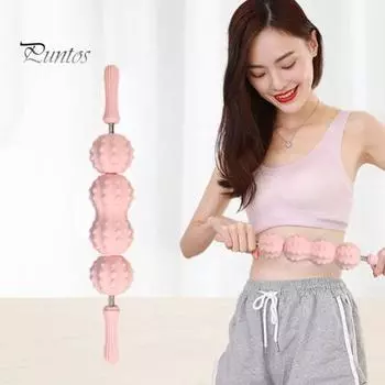 Массажный роликовый массажер для снятия боли в мышцах, глубокое расслабление тканей, физиотерапия, массажер для рук, талии, ног, ступней, всего тела, роликовый массажер, вал, скалка A