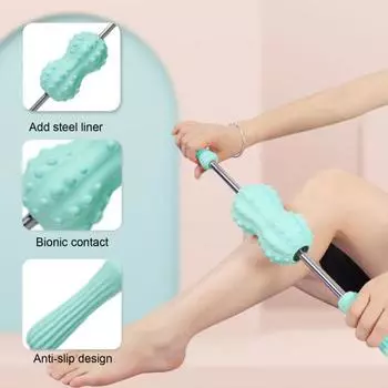 Массажный роликовый массажер для снятия боли в мышцах, глубокое расслабление тканей, физиотерапия, массажер для рук, талии, ног, ступней, всего тела, роликовый массажер, вал, скалка A