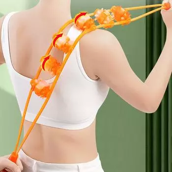 Массажный роликовый массажер для снятия боли в спине, массаж мышц, массажный инструмент