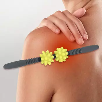 Массажный роликовый PU Stick 2 Point Muscle для всего тела для бедра белый