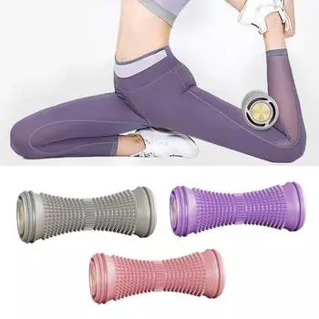 Массажный шарик для йоги с подошвой Массажный ролик Эргономичный дизайн Износостойкий Компактный Простой в использовании фиолетовый