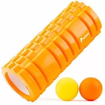 Массажный шарик Foam Roller Stretch Ball, мяч, который снимает скованность и серьезно разработан спортивной специальностью Foam Roller Trigger Point Myofascial оранжевый