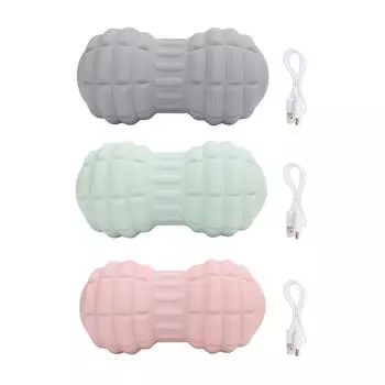Массажный шарик с арахисовым маслом TPE 4 скорости вибрации электрический глубокий массажер для триггерных точек тканей ролик для Ba Pinkish