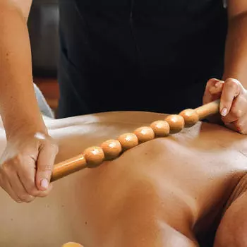 Массажный стержень массажер инструмент ручной деревянный легкий ручной терапевтическая палочка скребок для ног полный Small_No storage bag