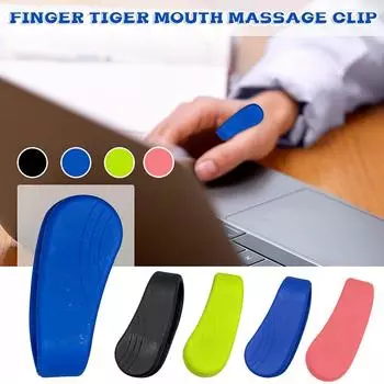 Массажный зажим для акупрессуры, портативное устройство можно использовать для помощи при мигрени, облегчения боли, инструмента шиацу чёрный