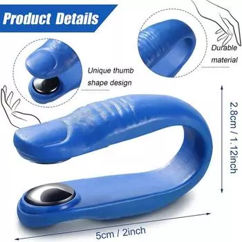 Массажный зажим для большого пальца Tiger Point Массажер для акупрессурных точек Массажер для меридиана синий