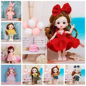 Масштаб 1/12 16 см BJD кукла Большие глаза Подвижная BJD кукла Милое милое лицо BJD кукла Девочка Игрушка 20