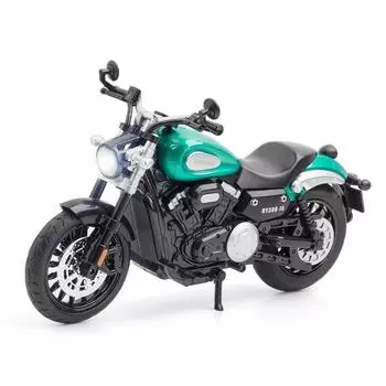 Масштаб 1/12 BENDA GINGERLLA 300, литая под давлением модель мотоцикла, игрушечный автомобиль с откатным механизмом, звуком и светом для детей, коллекция подарков для мальчиков и девочек 1/12-18x10.5x7.5cm зелёный