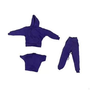 Масштаб 1/12 Фигурка Одежда Кукла Толстовка Модель Play House Декоративные Фигурки Футболка красный