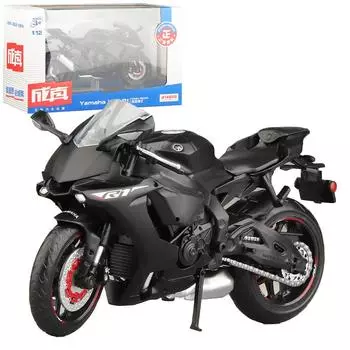 Масштаб 1/12 Модель мотоцикла Литой металл с пластиковыми деталями Мотоцикл 2020 YAMAHA YZF-R6 чёрный