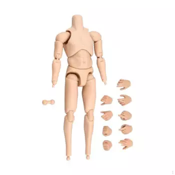 Масштаб 1/12 Мужское тело Мини DIY Гибкий Легкий Коллекционный Подвижный Шарнир