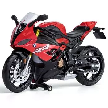 Масштаб 1/12 S1000RR, литая под давлением модель мотоцикла, игрушка для детей, коллекция подарков для мальчиков и девочек 1/12-17x10.5x6.3cm красный