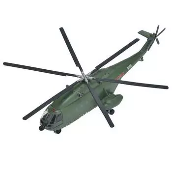 Масштаб 1/144, литой под давлением китайский WZ-8, военный боевой вертолет, сплав и пластик, модель игрушки, подарочная коллекция, дисплей 1/144-Size:17*14*4cm зелёный