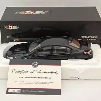 Масштаб 1/18 для HSV GTSR W1 PHANTOM Black B182817E Diecast Models Car Limited Collection Auto Toys Gift