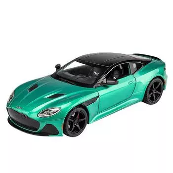 Масштаб 1/22 Aston DBS, литая под давлением модель автомобиля, игрушечный автомобиль с откатным механизмом, звуком и светом для детей, коллекция подарков для мальчиков и девочек 1/22-20.1x9.3x8.8cm зелёный