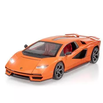 Масштаб 1/24 Lambo LPI800-4, литая под давлением модель автомобиля из сплава, игрушки, откатной автомобиль со звуком и светом для детей, коллекция подарков для взрослых 1/24-21x9.6x5cm оранжевый