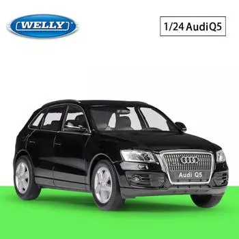 Масштаб 1/24 Welly Audi Q5, модель автомобиля из сплава, литье под давлением, металлические игрушечные автомобили, модель автомобиля, высокая имитация, коллекция, детские подарки
