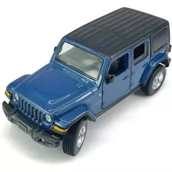 Масштаб 1/32, 4-дверный Jeep Wrangler Sahara, модель внедорожника с жестким верхом, литой игрушечный автомобиль, металлический автомобиль, литые под давлением автомобили, открытые двери, световой звук для детей 1/32-Size:15.3*5.5*6cm