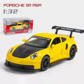 Масштаб 1/32 911 RSR Panamera, металлический литой под давлением сплав, гоночные игрушки, модель автомобиля для мальчиков, детей, подарок, автомобили, коллекция для хобби 1/32-15.5x6.5x4cm