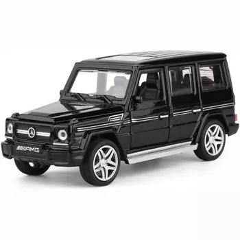Масштаб 1/32, коллекционная игрушечная машина Benz G65 AMG из сплава, литая под давлением модель автомобиля с подсветкой и звуком для малышей, подарок для мальчиков и девочек 1/32-15.5x6x6cm