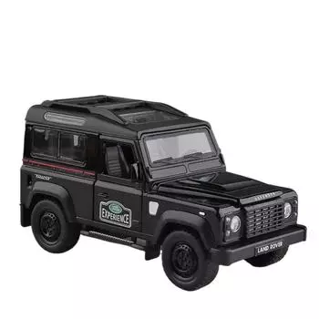 Масштаб 1/32 Land Rover Defender 110 литой автомобиль Land Defender 110 Rover Fire металлическая модель со светом и звуком инерционный автомобиль коллекция игрушек из сплава