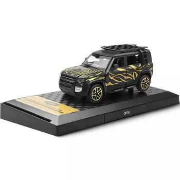 Масштаб 1/32 Land Rover Defender 110, литая под давлением модель автомобиля, игрушечный автомобиль с откатным механизмом, звуком и светом для детей, коллекция подарков для мальчиков и девочек
