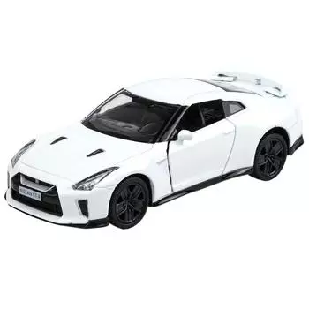 Масштаб 1/36 GTR R35, литая под давлением модель автомобиля, транспортные средства с инерционным механизмом GTR, игрушечные машинки, автомобили, подарки для мальчиков и девочек 1/36-Size:12.3*5*3.8cm белый