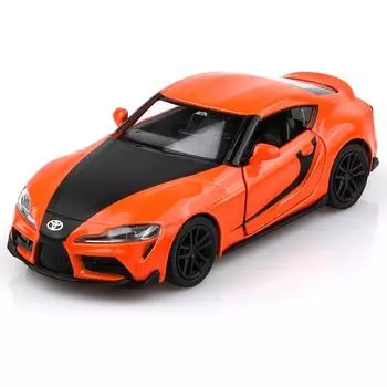 Масштаб 1/36 Toyota Supra Speed and Passion 9, литые под давлением модели автомобилей, игрушечные машинки Toyota с откатным механизмом, автомобили, подарки для мальчиков и девочек 1/36-Size:12.7*5*4cm чёрный/оранжевый