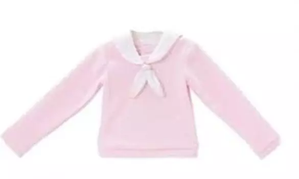 Масштаб 1/3 45 Мягкий вязаный кролик из ленты, матрос, розовый x белый (для куклы)