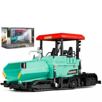 Масштаб 1/40, сплав, литье под давлением, асфальтоукладчик, асфальтоукладчик, дорожно-строительная машина, игрушки, инженерная модель автомобиля, украшение, детские игрушки 1/40-Size:19*10.5*7.5cm синий