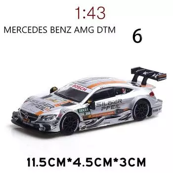 Масштаб 1/43 Benz AMG C63 DTM, литая под давлением модель автомобиля, игрушечный автомобиль с откатным механизмом для детей, коллекция подарков для мальчиков и девочек 1/43-11.5x4.5x3cm