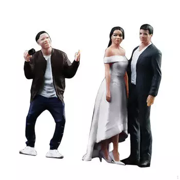 Масштаб 1/64 Фигурка человека из смолы, песочный стол, украшение, поделки, миниатюрная модель для диорамы