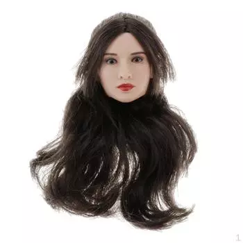 Масштаб 1/6 азиатская женская фигурка голова скульптура, яркая кукла с волосами для 12-дюймового действия,