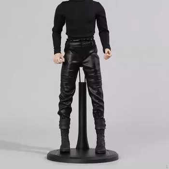 Масштаб 1/6 Фигурка Дисплей Действие База Подставка Кукла Аксессуар Регулируемая Высота для 12 black and round