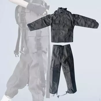 Масштаб 1/6 Мужская фигурка Кукла Одежда Костюм Куртка и штаны Стильная ручная работа тренировочная форма для