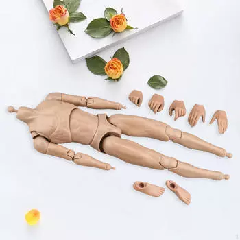 Масштаб 1/6 Мужское тело Кукла Коллекционная Гибкая Легкая Мини Подвижные Соединения