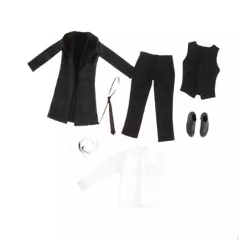 Масштаб 1/6 Мужской костюм Одежда Комплект аксессуаров Наряд Косплей Фигурка Костюм