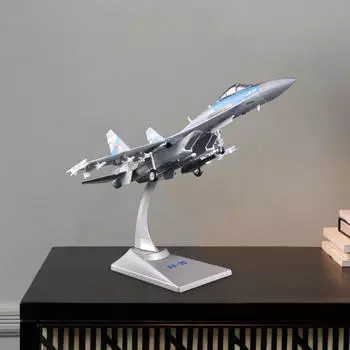 Масштаб 1/72 Модель самолета SU35 с подставкой для демонстрации авиации, металлический истребитель для синий
