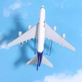 Масштаб 1:Модель самолета Boeing 400 Fedex Airlines - Коллекция литых самолетов белый